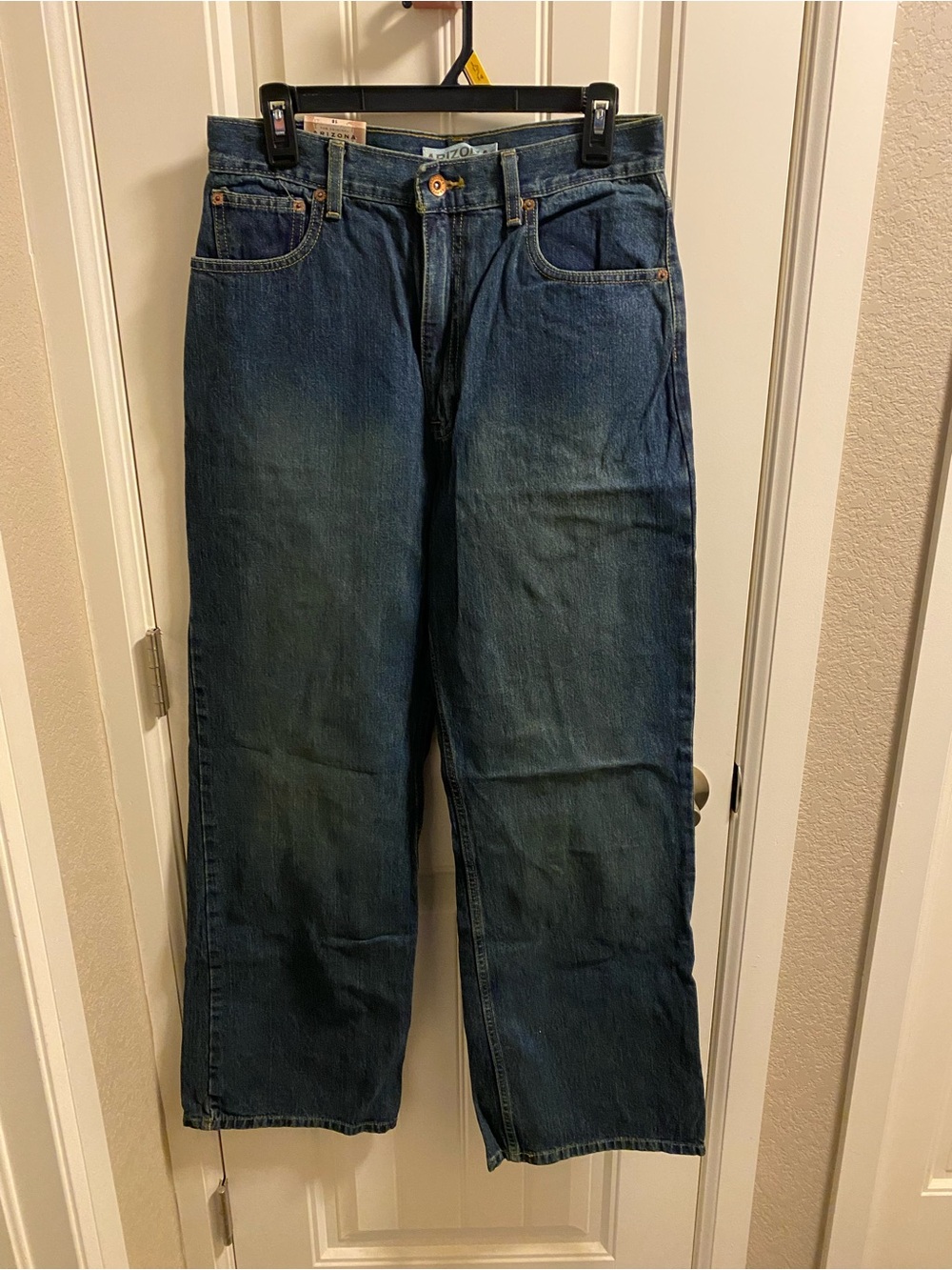 NWT Arizona Jeans Boys Size 18 Boot Cut Blue Denim 100 Cotton Bootcut